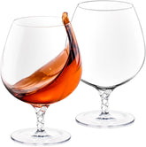 Wilmax Cognacgläser 550 ml, 2er Set, aus Kristallin-Glas – WL-888108/2C